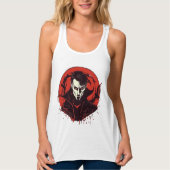 Rot-Mit Augen Horror Tank Top (Vorderseite)