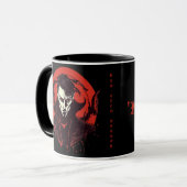 Rot-Mit Augen Horror Tasse (Vorderseite Links)