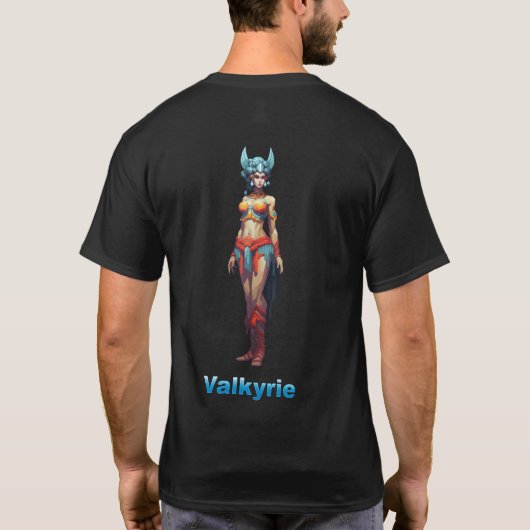 Rot-mit Augen Valkyrie T-Shirt (Rückseite)