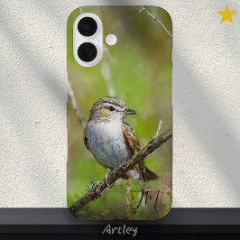 Rot-Mit Augen Vireo Bird Painting Individuelle Nam iPhone 16 Hülle