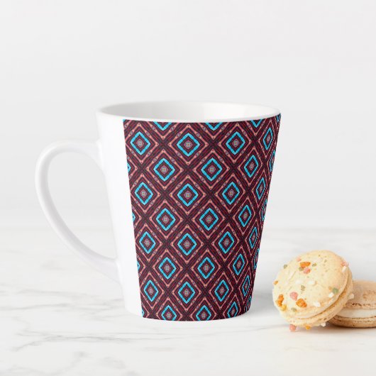 Rot mit blauem Diamant Milchtasse (Beispiel)