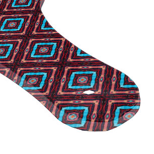 Rot mit blauem Diamant Schneidebrett