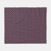 Rot mit blauen Diamanten Fleecedecke (Vorderseite (Horizontal))