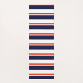 Rot mit blauen Streifen Yogamatte (Rückseite)