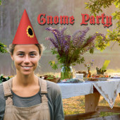 Rot mit Blume Partyhütchen