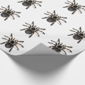Rot mit einem Band versehene Tarantula-Spinne Geschenkpapier (Ecke)