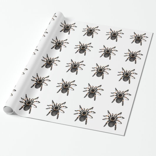Rot mit einem Band versehene Tarantula-Spinne Geschenkpapier (Ungerollt)