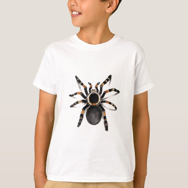 Rot mit einem Band versehene Tarantula-Spinne T-Shirt (Vorderseite)