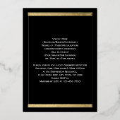 Rot mit Foil Block Letting Foto Abschluss Folieneinladung (Rückseite)