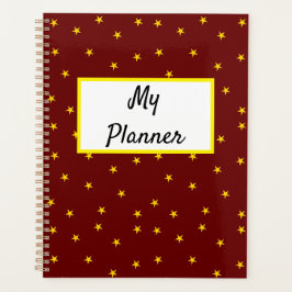 Rot mit gelben Sternen Planer