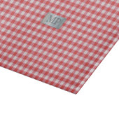 Rot mit Initialen Schneidebrett (Ecke)