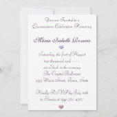 Rot mit Kronleuchter a Stars Quinceanera Einladung (Rückseite)