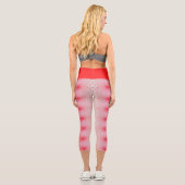 rot mit Liebe Capri Leggings (Rückseite)