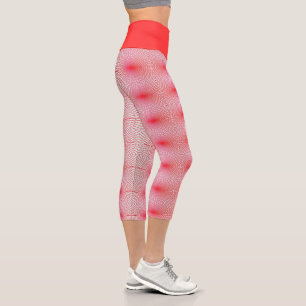 rot mit Liebe Capri Leggings