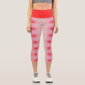rot mit Liebe Capri Leggings (Vorderseite)