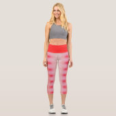 rot mit Liebe Capri Leggings (Vorderseite)