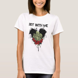 Rot mit mir Skeletton T - Shirt