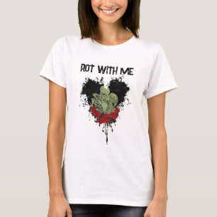Rot mit mir Skeletton T - Shirt