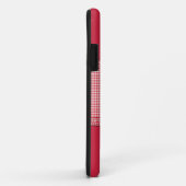 Rot mit Monogramm Case-Mate iPhone Hülle (Hinten/Rechts)