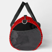 Rot mit stilvollen schwarzen Punkten Duffle Bag (Rechts)