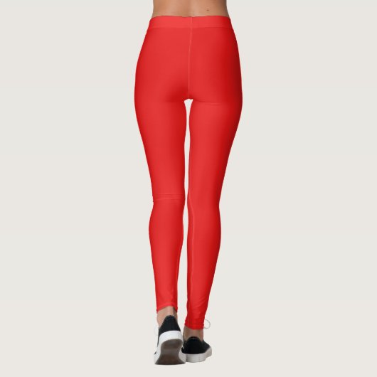 Rot mit weiß gestreift leggings (Rückseite)