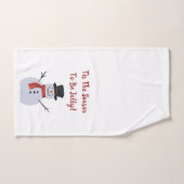 Rot mit Weiß Handtuch (Handtuch)