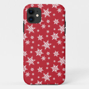 Rot mit weißem Schneeflocken iPhone Kasten Case-Mate iPhone Hülle