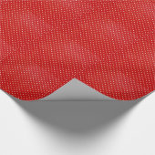 Rot mit weißen Polka Punkte Geschenkpapier (Ecke)