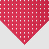Rot mit weißen Tupfen Seidenpapier (Ausschnitt)
