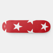 Rot mit White Stars HAMbWG Skateboard (Horizontal)