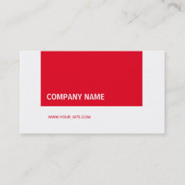 Rot Modern Elegant Company Visitenkarte