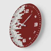 Rot modern große wanduhr (Winkel)