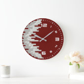 Rot modern große wanduhr (Zuhause)