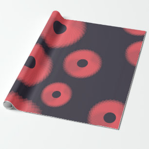 Rot, modern, städtisch, lustig abstrakte geometris geschenkpapier