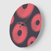 Rot, modern, städtisch, lustig abstrakte geometris große wanduhr (Winkel)