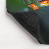 Rot mustert Frosch-Sitzen Mousepad (Ecke)