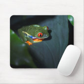 Rot mustert Frosch-Sitzen Mousepad (Mit Mouse)