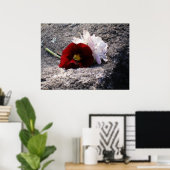 Rot-n-weiß Poster (Heimbüro)