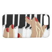 Rot nagelt Klavier iPhone 7 Kasten Case-Mate iPhone Hülle (Rückseite (Horizontal))