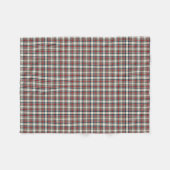 Rot, Navy Blue und Grau Kariert Fleecedecke (Vorderseite (Horizontal))