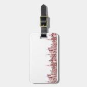 Rot New York NYC Gepäckanhänger (Vorderseite vertikal)