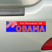 Rot Obama 08 Autoaufkleber (Auf Auto)