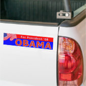 Rot Obama 08 Autoaufkleber (Auf Lkw)