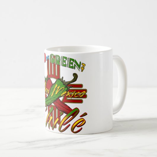 Rot oder Grün? Kaffeetasse (VorderseiteRechts)