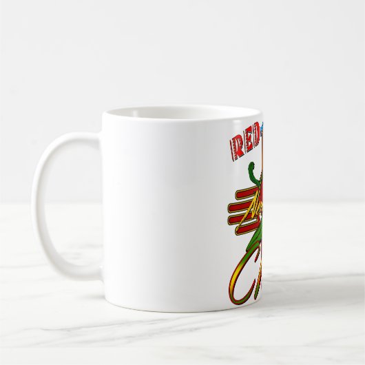 Rot oder Grün? Kaffeetasse (Links)