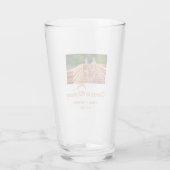 Rot oder Schleife prostet 60 Jahre Hochzeitsjubilä Glas (Rückseite)
