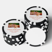 Rot oder Schleife prostet 60 Jahre Hochzeitsjubilä Pokerchips (Stapel)