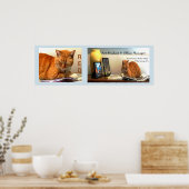 ROT... Office Manager von Desert Painter Studio Poster (Küche)