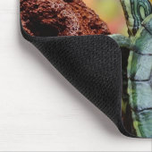 Rot-ohrige Schieberschildkröte Mousepad (Ecke)