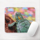Rot-ohrige Schieberschildkröte Mousepad (Mit Mouse)